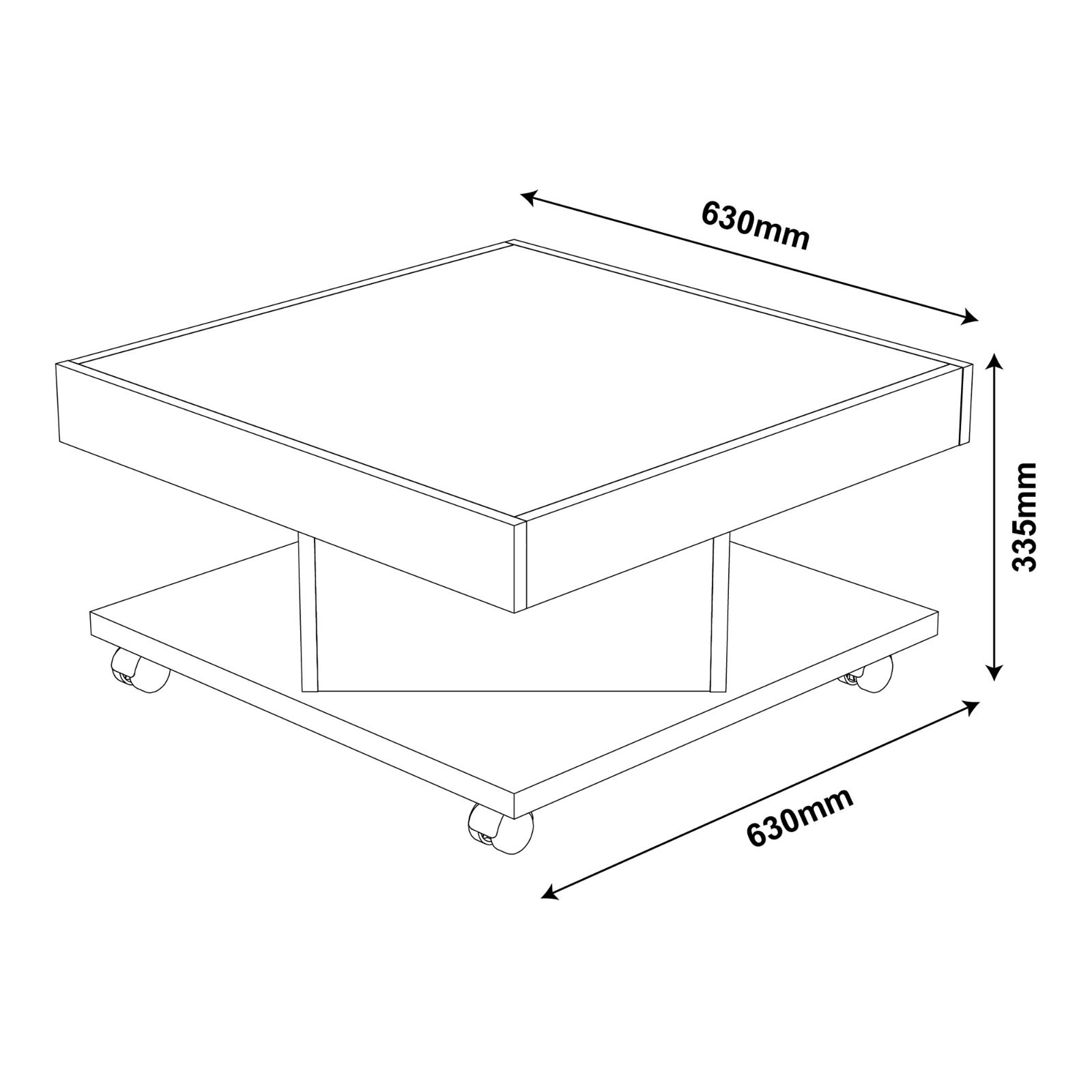 Mesa de centro Saara Pinho/Off-White