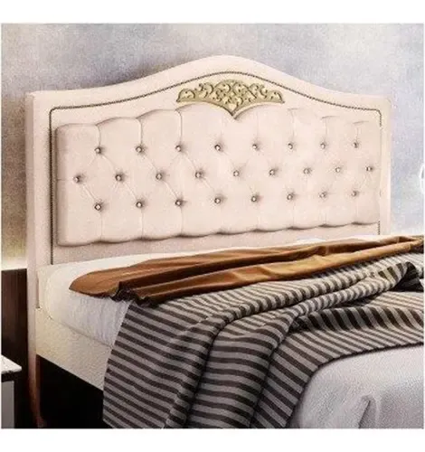 Cabeceira Js Belize 195 Cm Para Cama Box Cor Marfim
