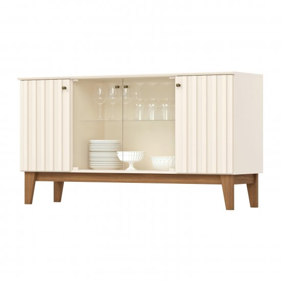 Buffet Eiffel 4 PORTAS OFF WHITE/NATURE