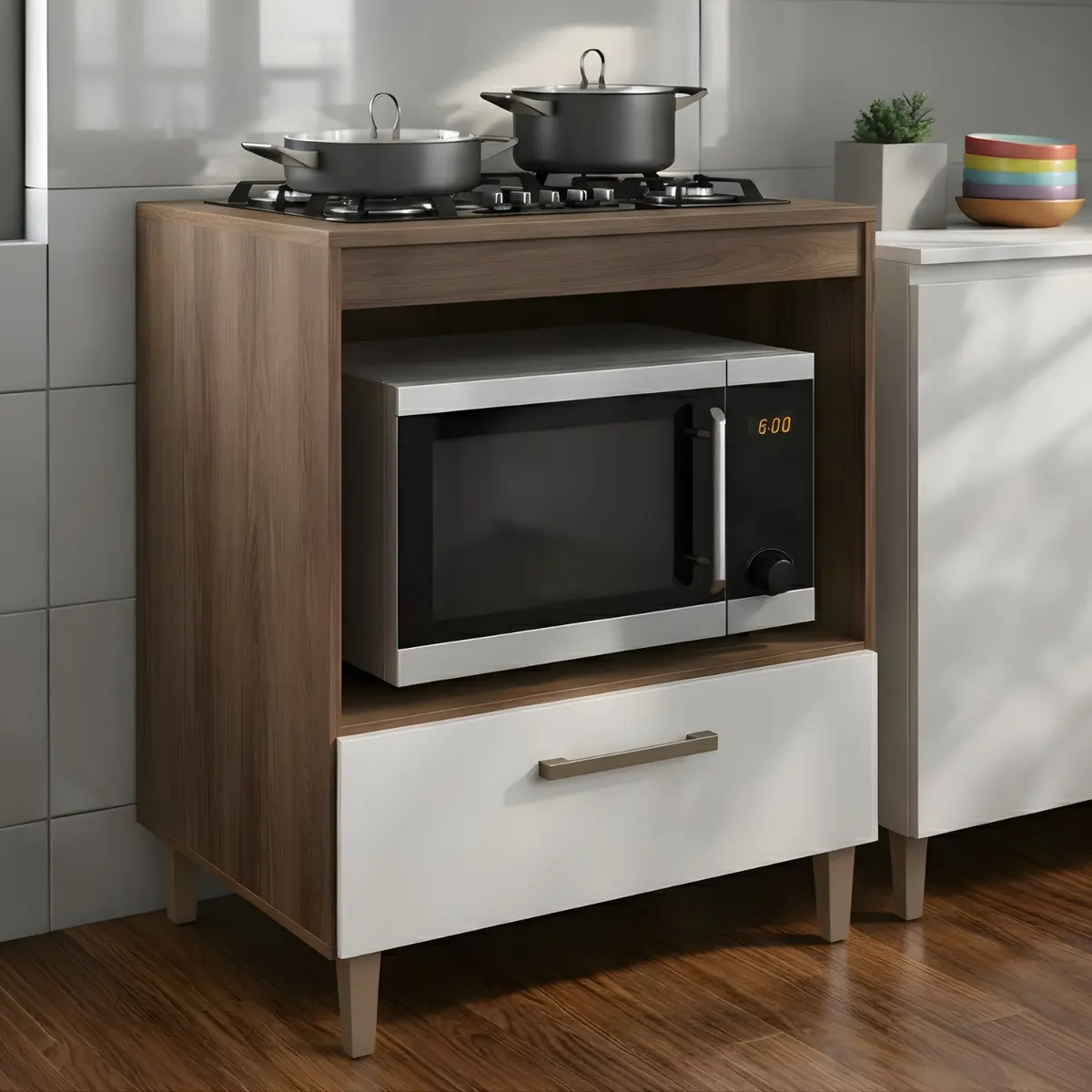 Balcão Móveis Paraná Cook Top 51cmx36cm armário cozinha