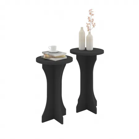 Mesa de Apoio LUCK Artely - Preto 1 UNIDADE
