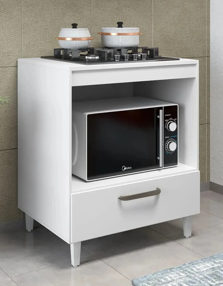 Balcão Cooktop Jade Plus Branco