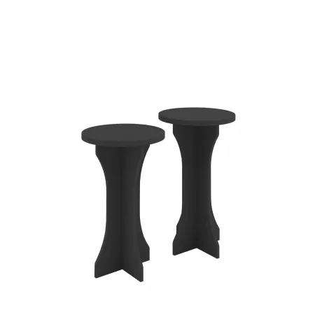 Mesa de Apoio LUCK Artely - Preto 1 UNIDADE