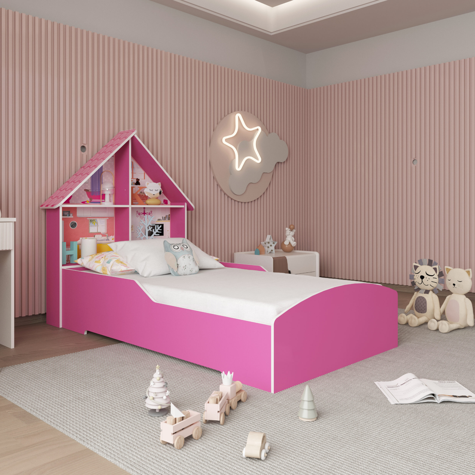 Cama Casinha Pink