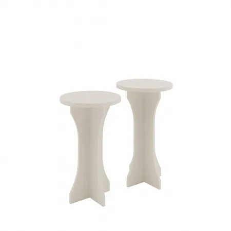 Mesa de Apoio LUCK Artely - Off-White 1 UNIDADE